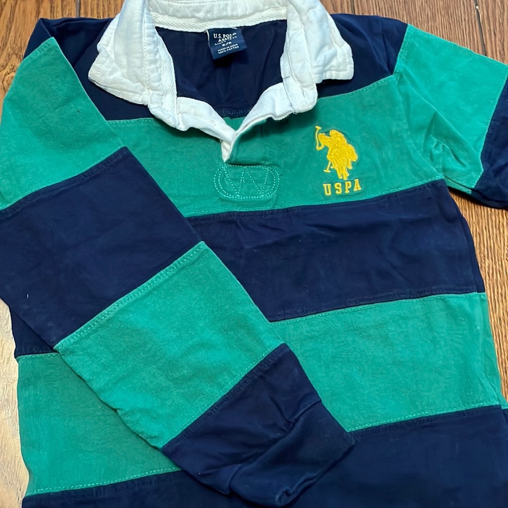 US Polo Association brand long sleeve polo shirt